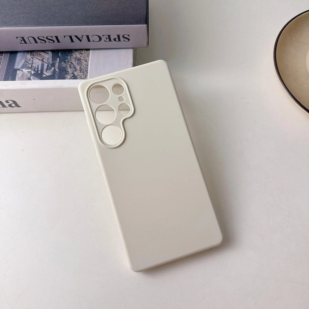 Liquid Silicone Solid Color Soft Phone Case For Samsung