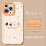 Cute Donut Silicone Shell Phone Case for iPhone