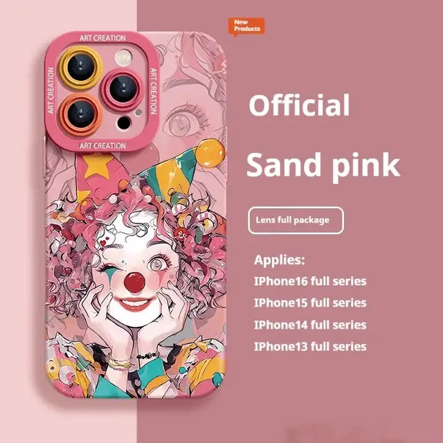 Super popular clown niche all-inclusive anti-fall Case for iPhone