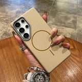 Magnetic Carbon Fiber Shockproof Case for Samsung