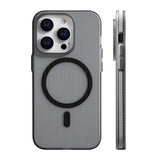 Corrugated Pattern Non-slip Bumper Hard PC Matte Case For iPhone