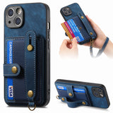 Wrist Lanyard Card Holder Kickstand Case for iphone