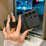 Matte Magnetic Foldable Kickstand Case for Samsung