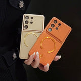 Shockproof Magnetic Leather Case for Samsung