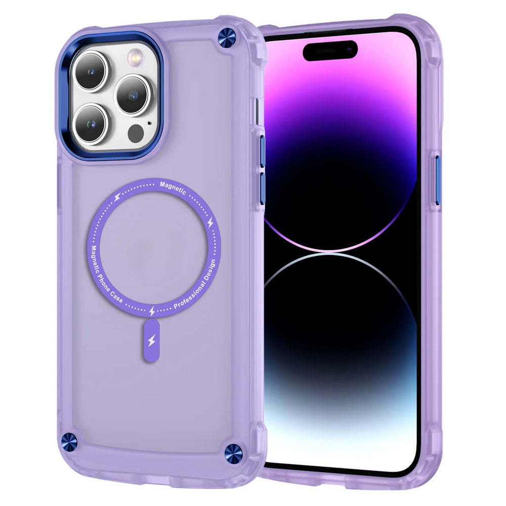 Translucent Hybrid Armor Shockproof Case For iPhone