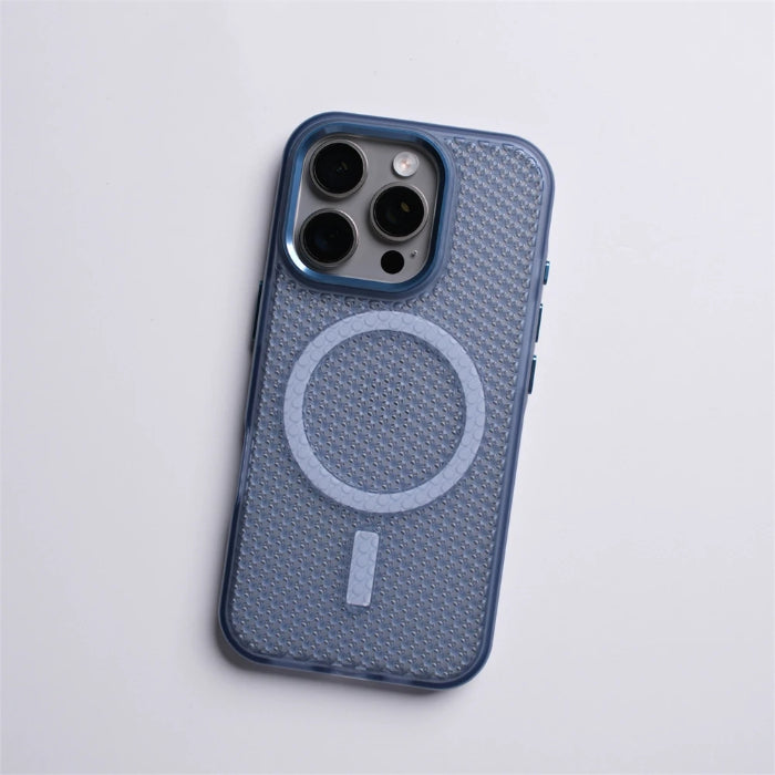 Heat Dissipation Hollow Shockproof Magnetic Case For iPhone