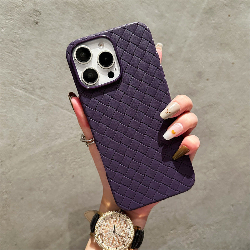 Liquid Silicone Braided Textured Phone Case for IPhone