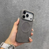 Skin-Feel Magnetic Half-Wrap Leather Case for iphone
