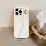 Wallet Card Holder Wrist Strap Case for iphone