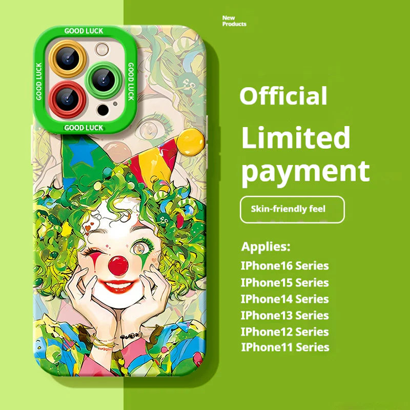 Super popular clown niche all-inclusive anti-fall Case for iPhone