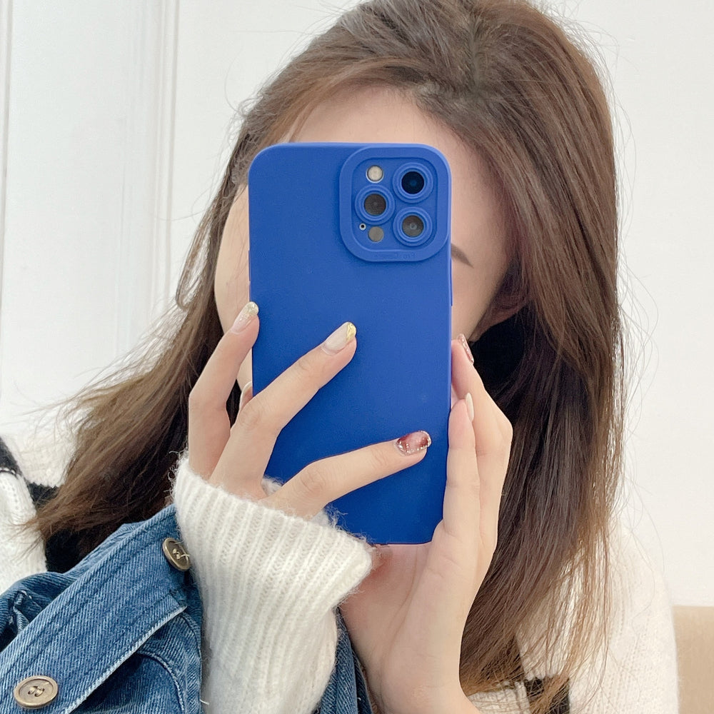 Soft Silicone Fashion Klein Blue Case For iPhone