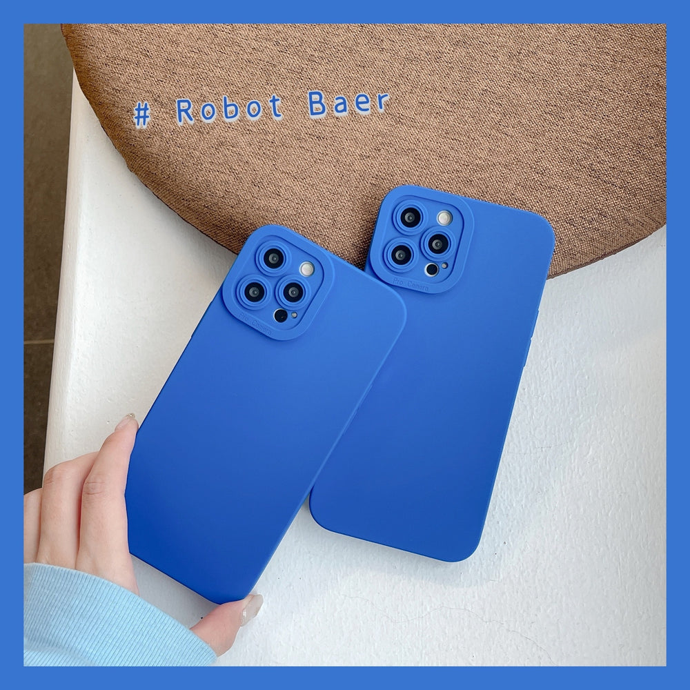 Soft Silicone Fashion Klein Blue Case For iPhone