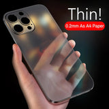 0.2mm Ultra Thin Matte Case For iPhone