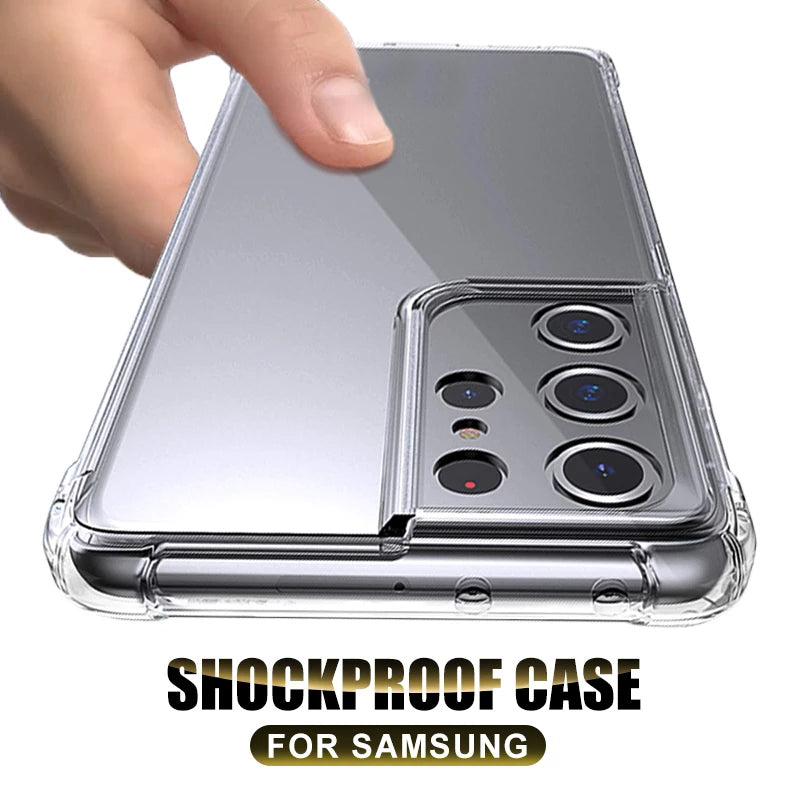 Shockproof Clear Silicone Case for Samsung