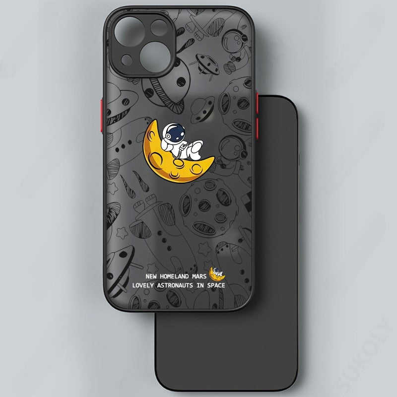 Astronaut Matte Phone Case For iPhone