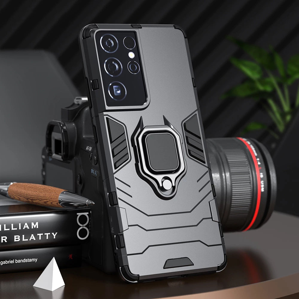 Shockproof Armor Ring Stand Case for Samsung