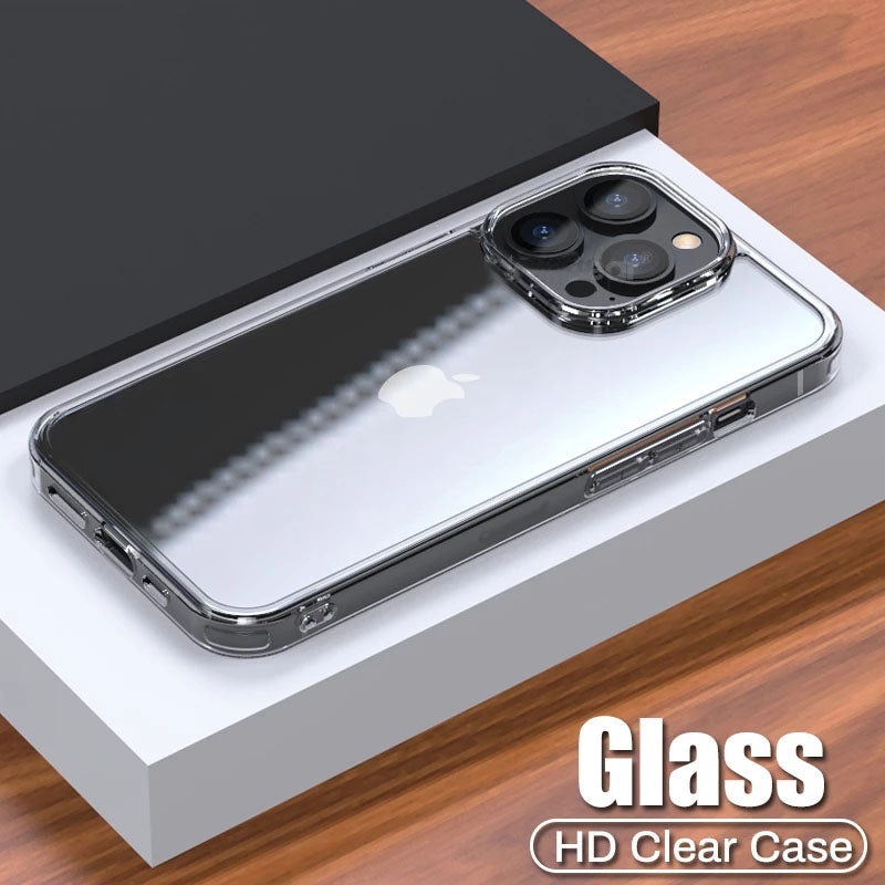 Luxury Tempered Glass Case For iPhone