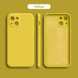 Original Square Liquid Silicone Case For iPhone