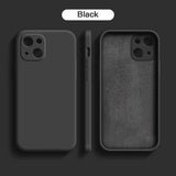 Original Square Liquid Silicone Case For iPhone