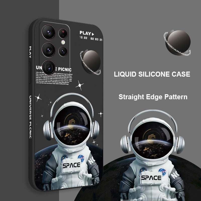Astronaut Silicone Soft Case For Samsung