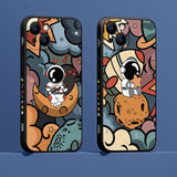 Astronaut Cute Shockproof  Case For iPhone