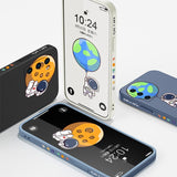 Astronaut Square Silicone Case For Samsung