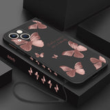 Butterfly Flowers Soft Case For iPhone