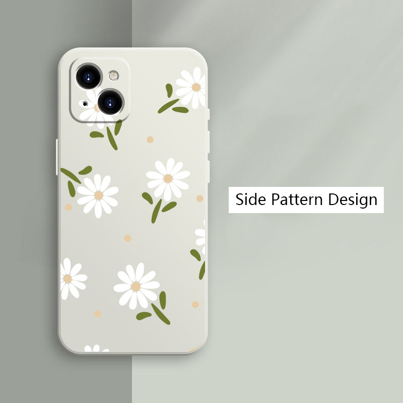 Flower Square Silicone Case For Samsung