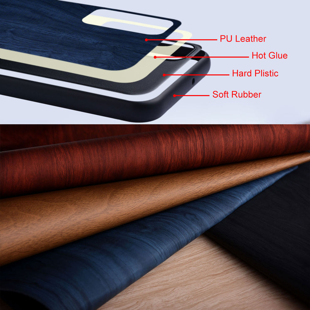 Wood Pattern Soft Case for Samsung