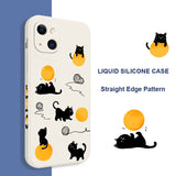 Cat Playing Cute Case For iPhone