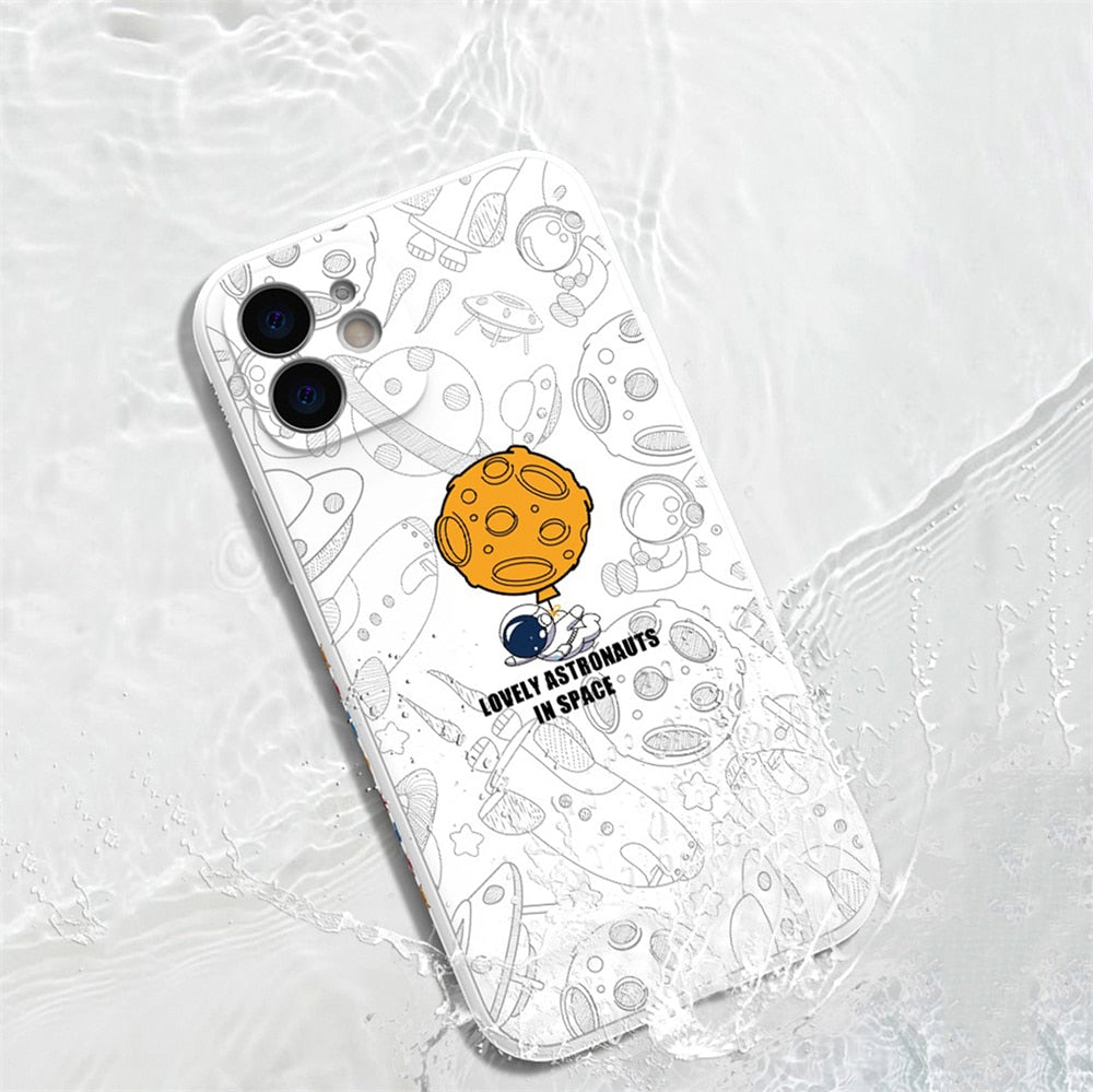 Astronaut Space Shockproof Case For iPhone