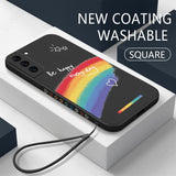 Cute Rainbow Soft Lanyard Case For Samsung