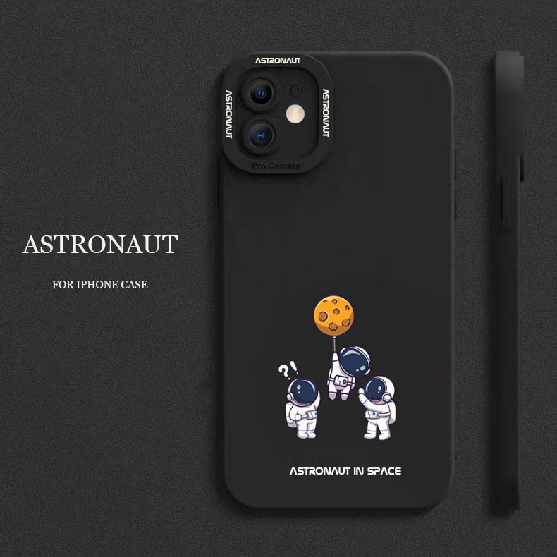 Cute Space Astronaut Case For iPhone