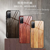 Luxury Wood Tempered Silicone Frame Case For Samsung