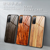Luxury Wood Tempered Silicone Frame Case For Samsung