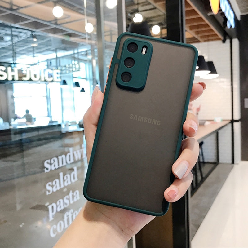 Matte Silicone Shockproof Bumper Case For Samsung