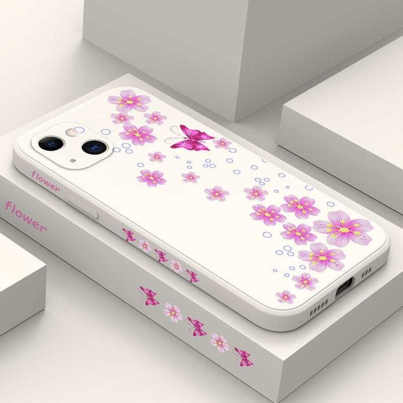 Flowers Silicone Soft Case For Samsung
