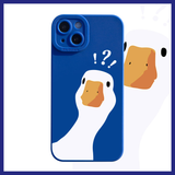 Cute Duck Cartoon Soft Case For iPhone