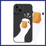 Cute Duck Cartoon Soft Case For iPhone