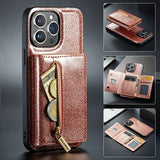 New Magnetic Leather Wallet Case For iPhone