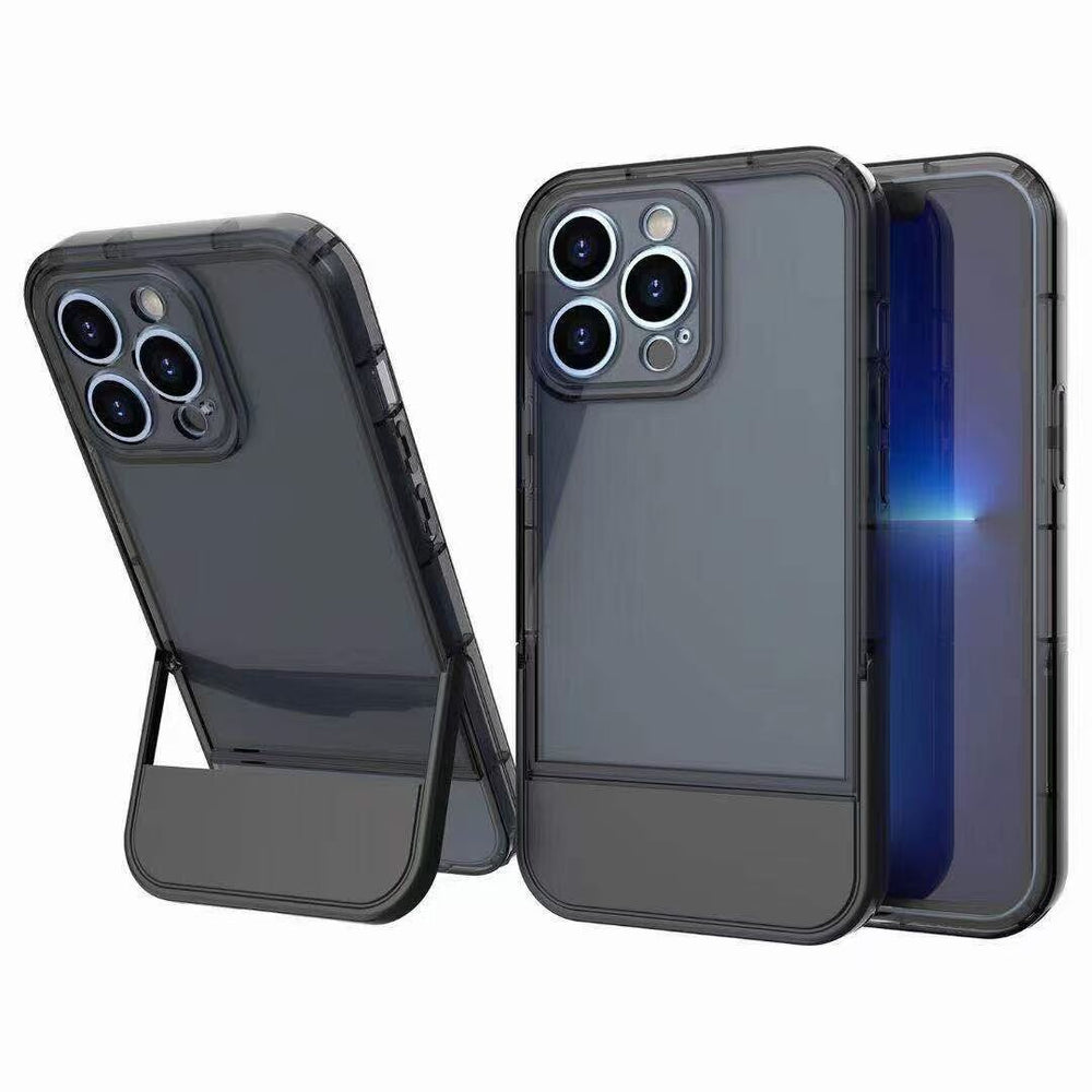 Fun Stand Silicone Soft Case For iPhone