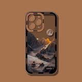 Sunset Snow Mountain Shockproof Case For iPhone