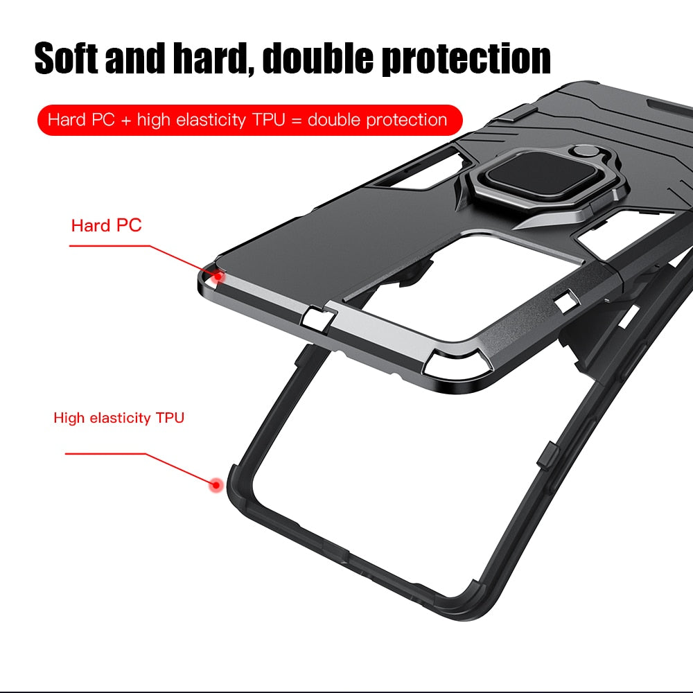Shockproof Armor Ring Stand Case for Samsung