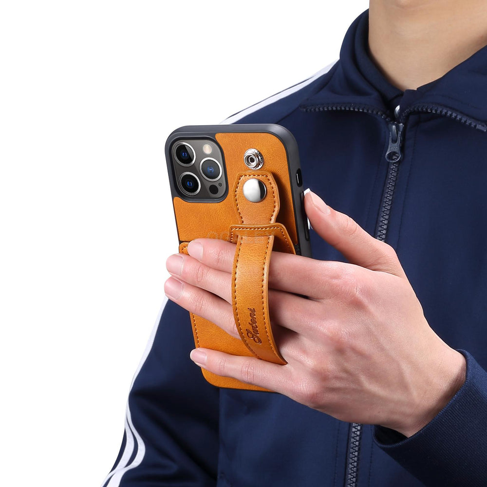 PU Leather Stand Card Case For iPhone