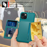 Leather Magnetic Wallet Flip Case For iPhone