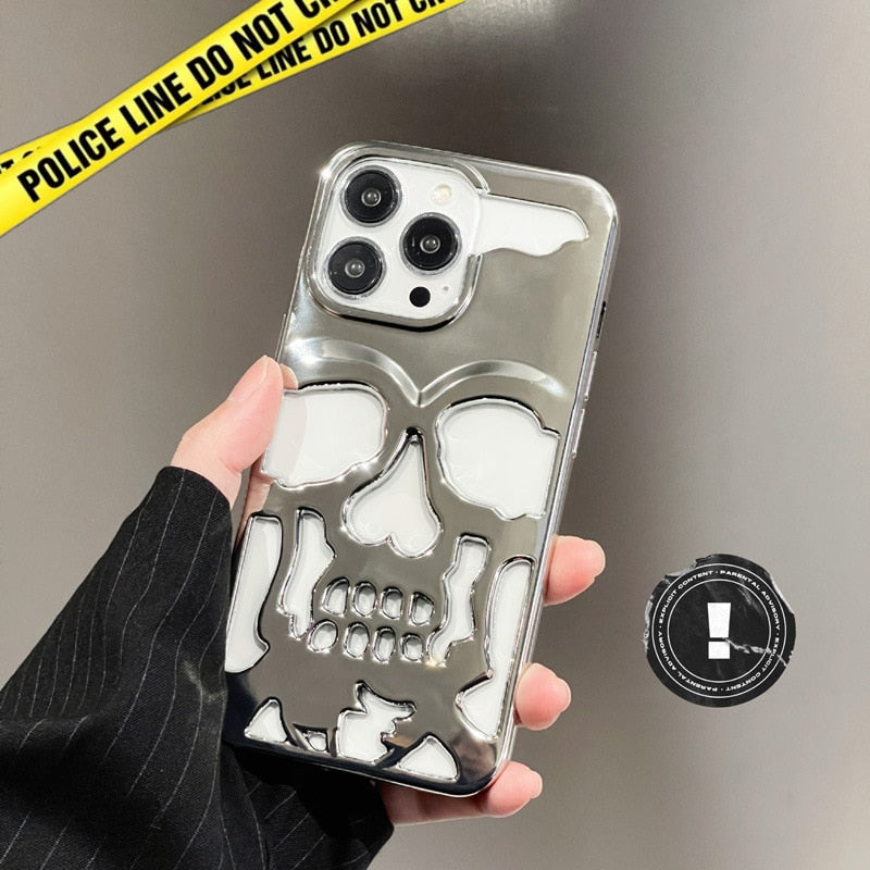 3D Metal Plating Shockproof Case for iPhone