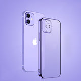 Classic Square Plating Clear Case For iPhone