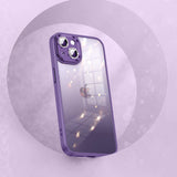 Glitter Lens Protection Clear Case For iPhone