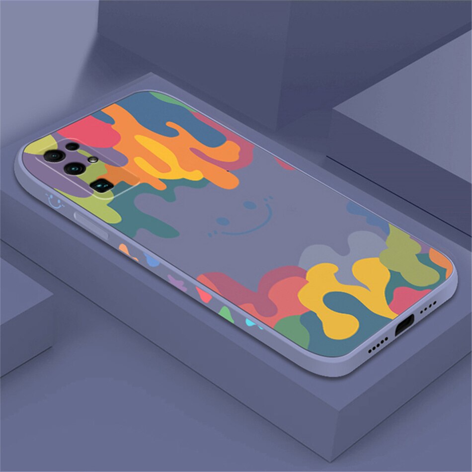Luxury Soft Square Silicone Case For Huawei