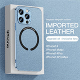 Plating Magnetic Solid Case For iPhone 14 Plus(SKY BLUE)